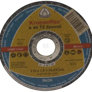 Populært valg - Klingspor Kronenflex Skæreskive 115x1,6x22 mm til metal
