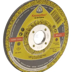 Klingspor Slibeskive 125x6x22 mm Kronenflex A24 ekstra | Nedsat pris