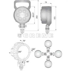 Kramp LED 24W 1500Lumen arbejdslygte | Spar mere