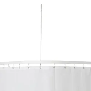 Tilbudspris | Van Der P Profil 5001 vinkelstang til badeforhæng 90x90 cm hvid