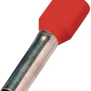 Ny på lager - Intercable Tools Isoleret terminalrør 10mm² Rød L=18mm PP