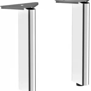 Kun kort tid - hansgrohe Xelu Q møbelben, aluminium, H:174mm, 2 stk. forkromet