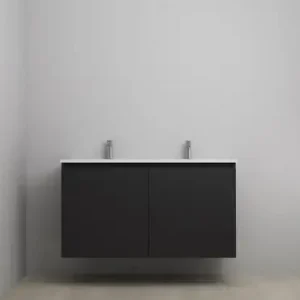 Sanibell Online usamlet møbelsæt 121x46cm matsort 2 låger - Sikker betaling