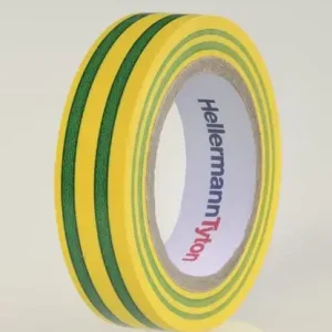Hellermanntyton HelaTape-Flex isolerbånd 1kV 19mmx20m grøn/gul | Klar til levering