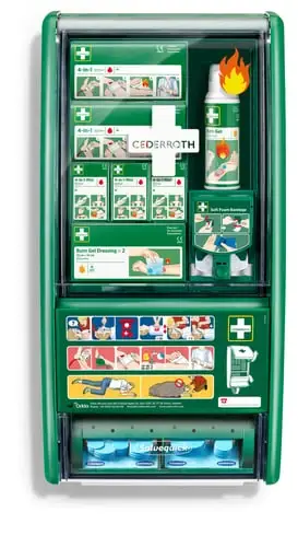 Cederroth Førstehjælp & Brandsår Station, L29xH56xD12cm | Hurtig levering