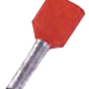 Begrænset antal | Intercable Tools Isoleret dobbelt tylle 2x10mm² L=14mm rød
