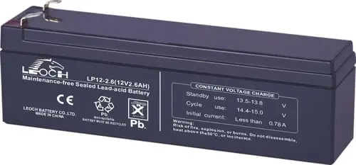 Celltech Blybatteri 12V 2,6 Ah F1 til UPS og alarm markedet | Rabat