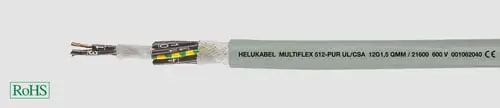 Helukabel PUR-512 UL/CSA Multiflexkabel 7G0,5 300V halogenfri | Direkte fra fabrikken