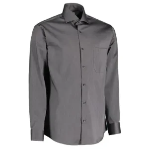 Dagens tilbud - Seven Seas Fine Twill California SS20 Non-Iron skjorte, grå, 4XL