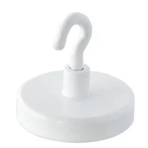 Stærkt tilbud | Eclipse Pottemagnet 32mm med krog, Neodym, Hvid, 35kg